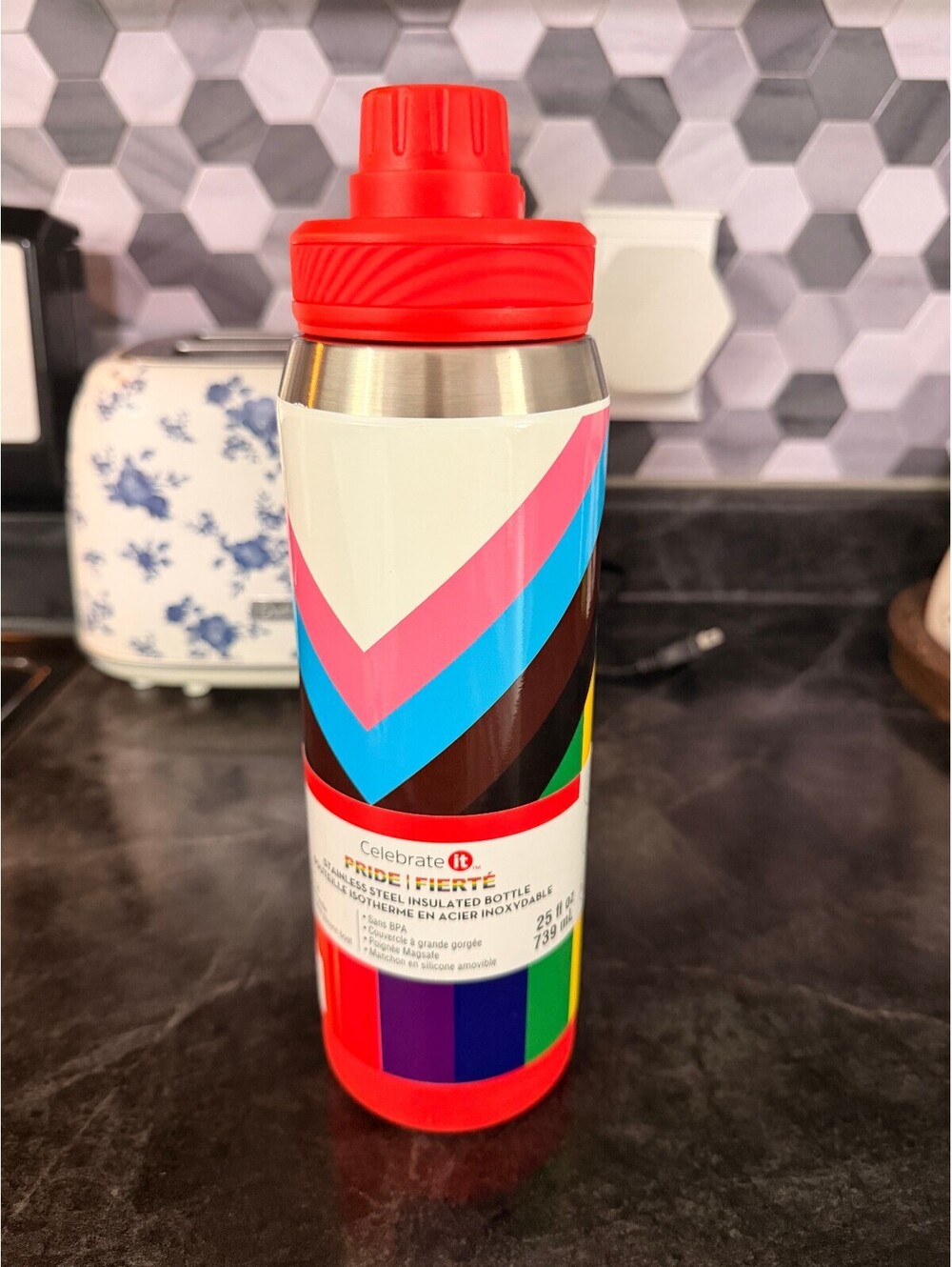 Celebrate It Pride Fierce Insulated Water Bottle 23.5 oz